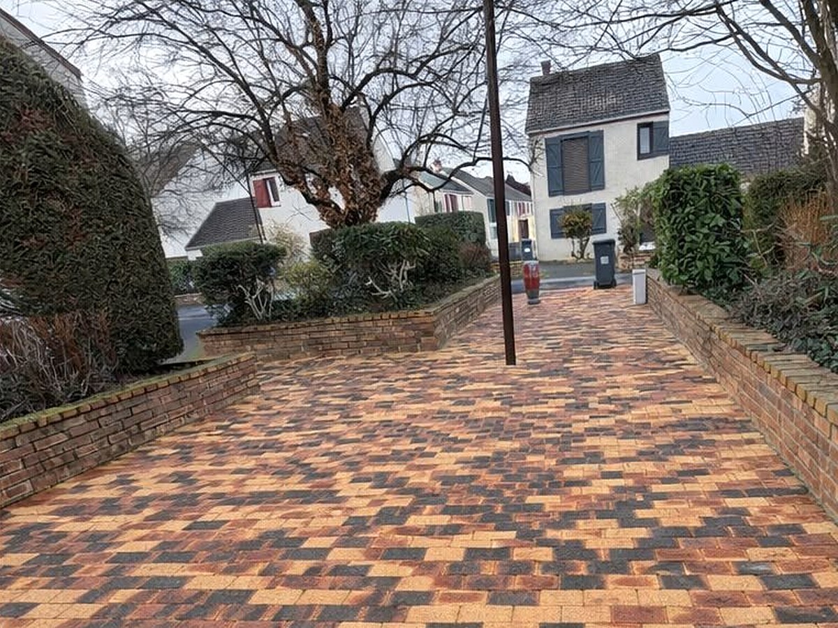 Dallage extérieur après traitement